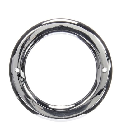 Truck-Lite Open Back, Chrome Plastic, Grommet Cover For 40 Series, 44 Series And 4 In. Lights, Round 44701